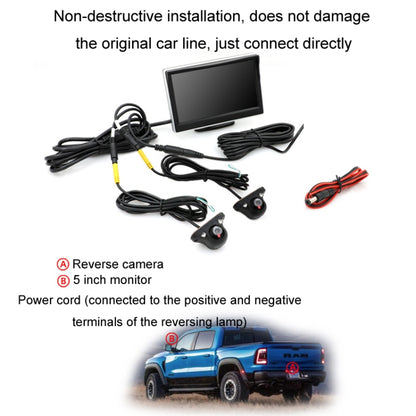 5 Inch Carplay Portable Surveillance Video Car Display, Specification: With Two-way Camera by buy2fix