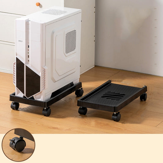 Computer Host Bracket Desktop Chassis Mobile Tray Base Heightening Rack with Pulley, Spec: Universal Wheel by buy2fix