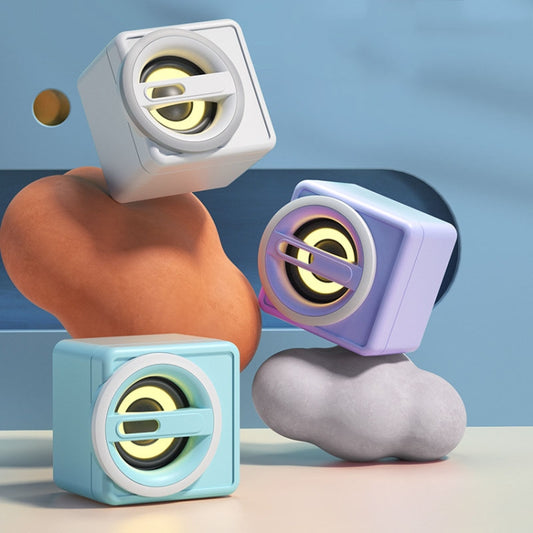 K1 Mini Desktop Computer Wired Speakers USB Subwoofer Speaker, Color: Light Edition Purple by buy2fix