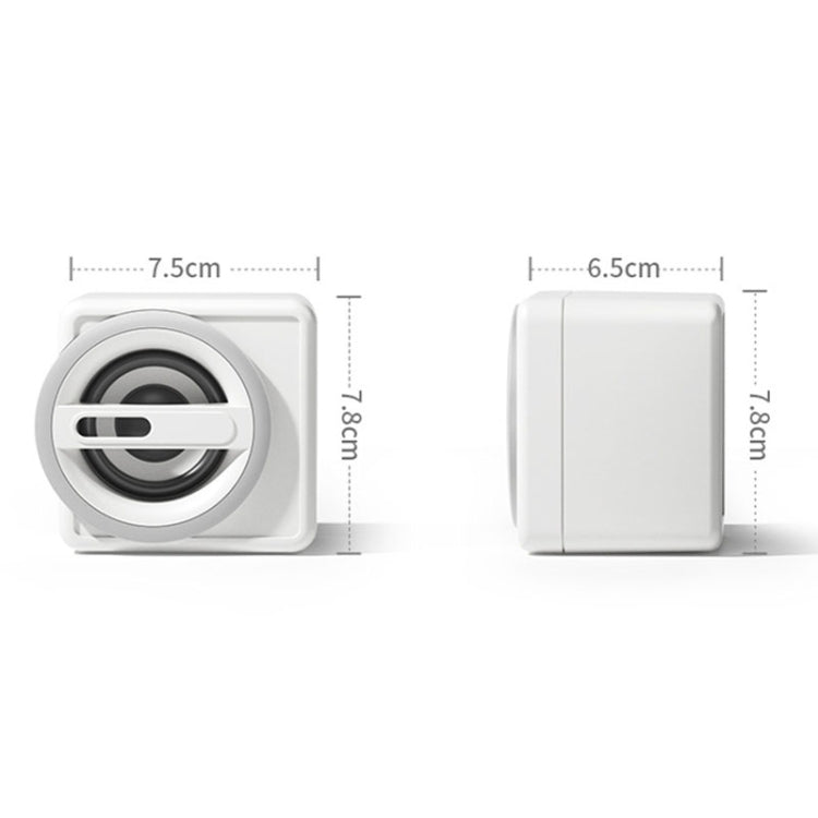 K1 Mini Desktop Computer Wired Speakers USB Subwoofer Speaker, Color: Standard Edition White by buy2fix