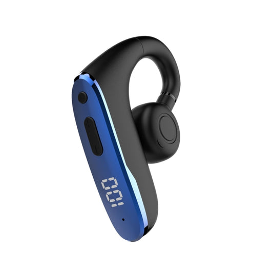 M-W8 Bone Conduction Digital On-Ear Single Ear Bluetooth Earphone(Blue) - Bluetooth Earphone by buy2fix | Online Shopping UK | buy2fix