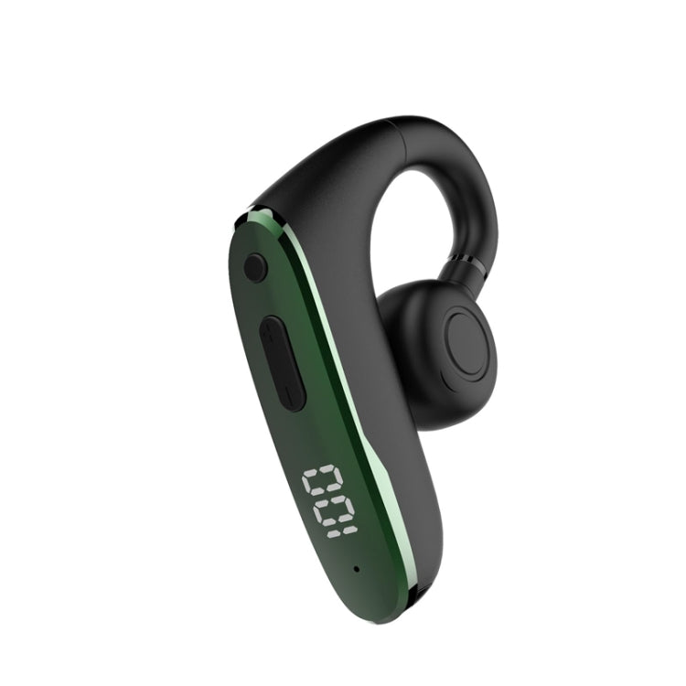 M-W8 Bone Conduction Digital On-Ear Single Ear Bluetooth Earphone(Green) - Bluetooth Earphone by buy2fix | Online Shopping UK | buy2fix