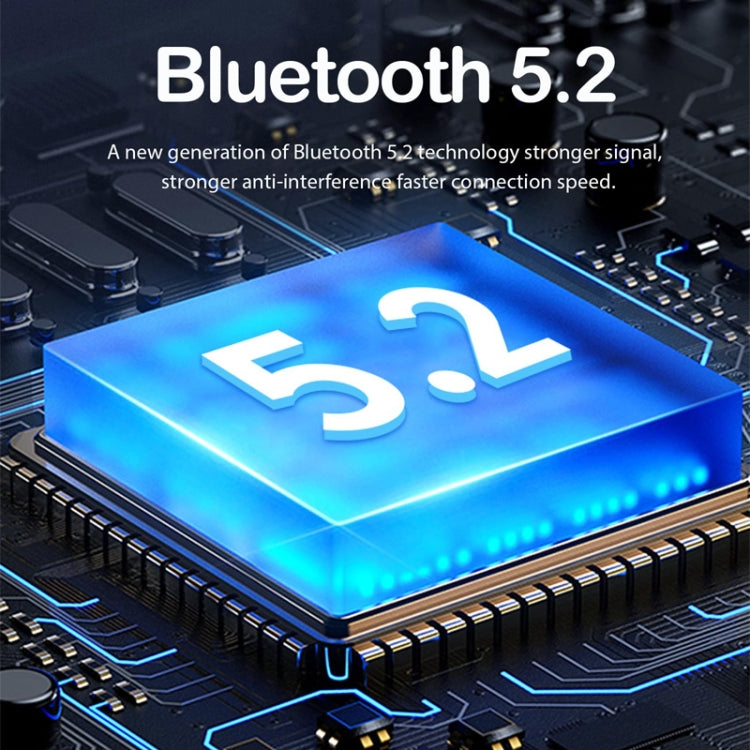 M-W8 Bone Conduction Digital On-Ear Single Ear Bluetooth Earphone(Blue) - Bluetooth Earphone by buy2fix | Online Shopping UK | buy2fix
