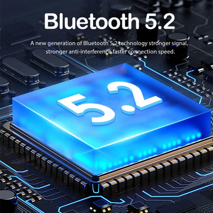 M-W8 Bone Conduction Digital On-Ear Single Ear Bluetooth Earphone(Blue) - Bluetooth Earphone by buy2fix | Online Shopping UK | buy2fix