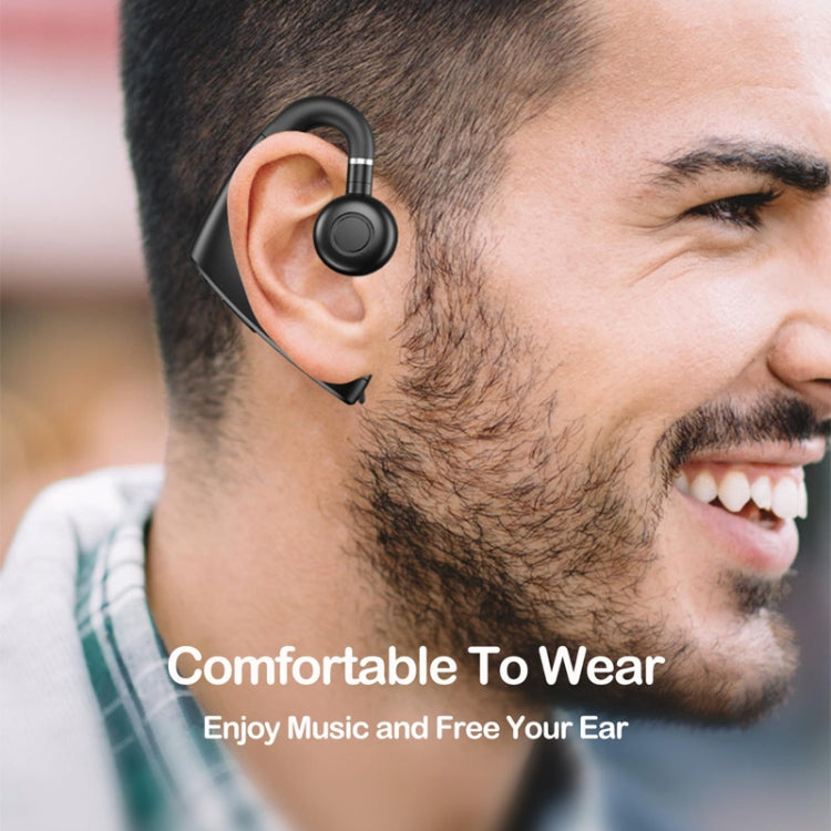 M-W8 Bone Conduction Digital On-Ear Single Ear Bluetooth Earphone(Green) - Bluetooth Earphone by buy2fix | Online Shopping UK | buy2fix