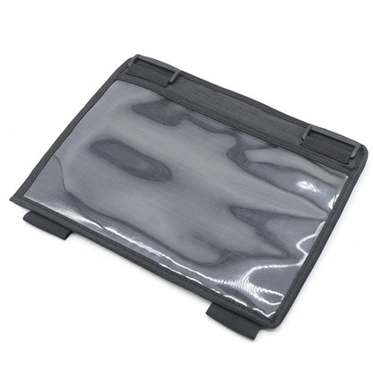 Car Seat Back Waterproof Transparent Tablet Storage Bag(Black) by buy2fix
