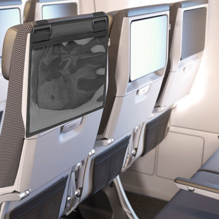 Car Seat Back Waterproof Transparent Tablet Storage Bag(Black) by buy2fix