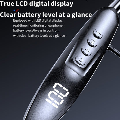 M518P Running Sports Long Standby Semi-In-Ear Neck-Hanging Digital Bluetooth Earphone(Silver) - Neck-mounted Earphone by buy2fix | Online Shopping UK | buy2fix