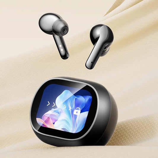 Smart Touch Color Screen Wireless Bluetooth Earphones(Black) - Bluetooth Earphone by buy2fix | Online Shopping UK | buy2fix