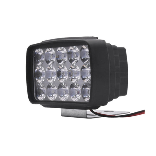 15W Electric Motorcycle External Strong LED Headlight, Specifications: With Screws + Pipe Clamps + Switch + 2m Extension Cord