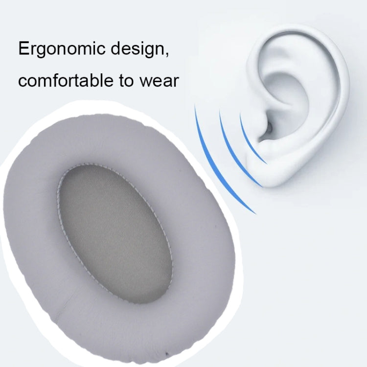 1pair For Razer Opus X Headphone Replacement Sponge Cover Ear Pad Accessories(Black Leather) by buy2fix