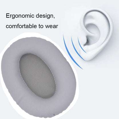 1pair For Razer Opus X Headphone Replacement Sponge Cover Ear Pad Accessories(Black Leather) by buy2fix