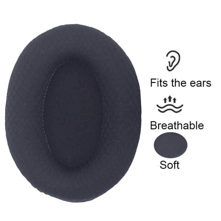 1pair For Razer Opus X Headphone Replacement Sponge Cover Ear Pad Accessories(Black Leather) by buy2fix