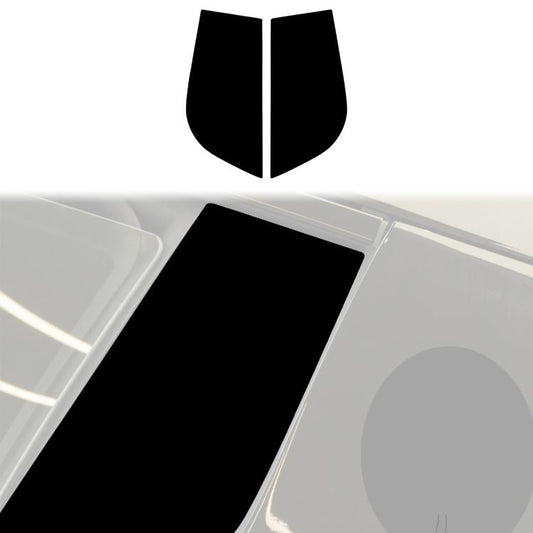 For Maserati MC20 2pcs /Set Universal B-pillar Decoration Stickers for Left and Right Driving(Black) - Car Interior Mouldings by buy2fix | Online Shopping UK | buy2fix