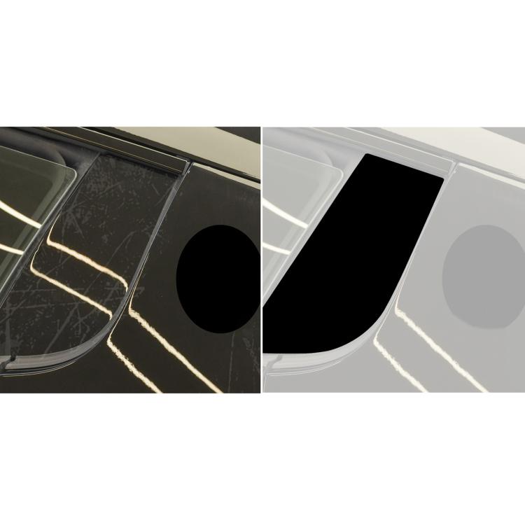 For Maserati MC20 2pcs /Set Universal B-pillar Decoration Stickers for Left and Right Driving(Black) - Car Interior Mouldings by buy2fix | Online Shopping UK | buy2fix