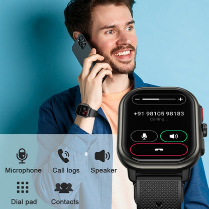 Sports Smart Watch 2.06 Inch Ultra HD AMOLED Screen Bluetooth Talking Watch(White) by buy2fix