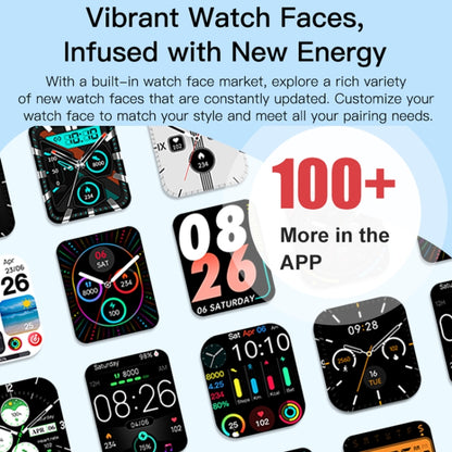 Sports Smart Watch 2.06 Inch Ultra HD AMOLED Screen Bluetooth Talking Watch(Black) by buy2fix