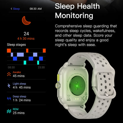 Sports Smart Watch 2.06 Inch Ultra HD AMOLED Screen Bluetooth Talking Watch(White) by buy2fix