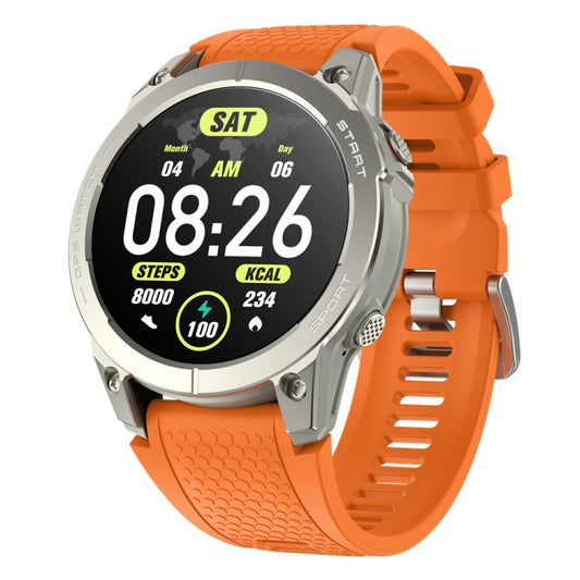 Outdoor Sports Smart Watch 1.43 Inch Ultra HD AMOLED Screen Bluetooth Talking Watch(Orange) by buy2fix