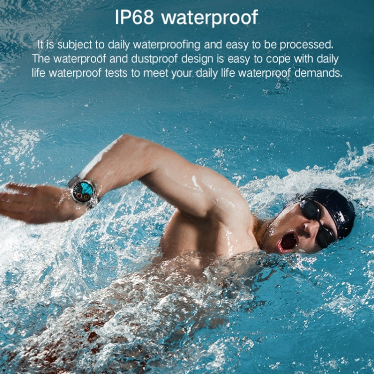 Bluetooth Talk Outdoor Pedometer Exercise Heart Rate Sleep Monitoring Smart Watch(Black) by buy2fix