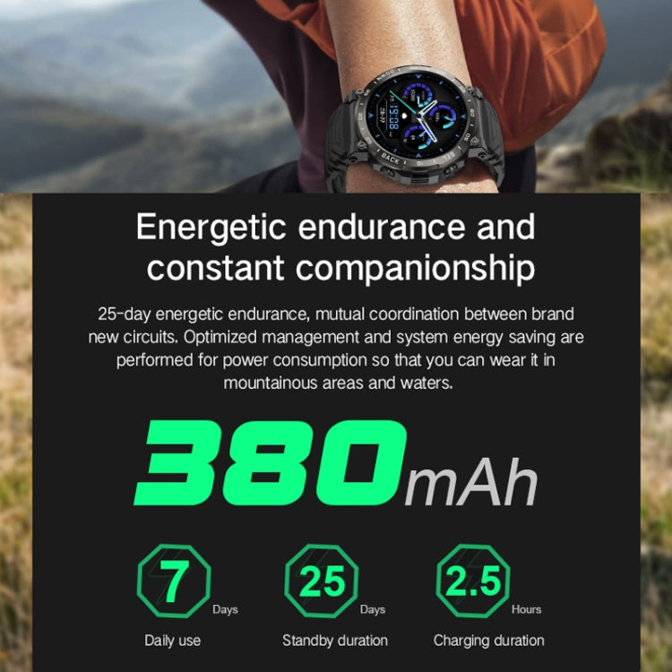 Bluetooth Talk Outdoor Pedometer Exercise Heart Rate Sleep Monitoring Smart Watch(Black) by buy2fix