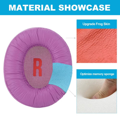 1pair For JBL JR460NC Headphone Leather Sponge Cover Earmuffs(Purple) by buy2fix