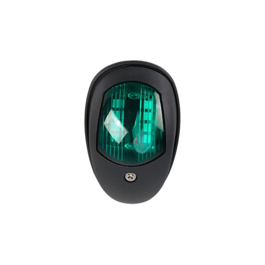 Marine Navigation Warning Light Signal LED Yacht Light, Color: Black Shell Green