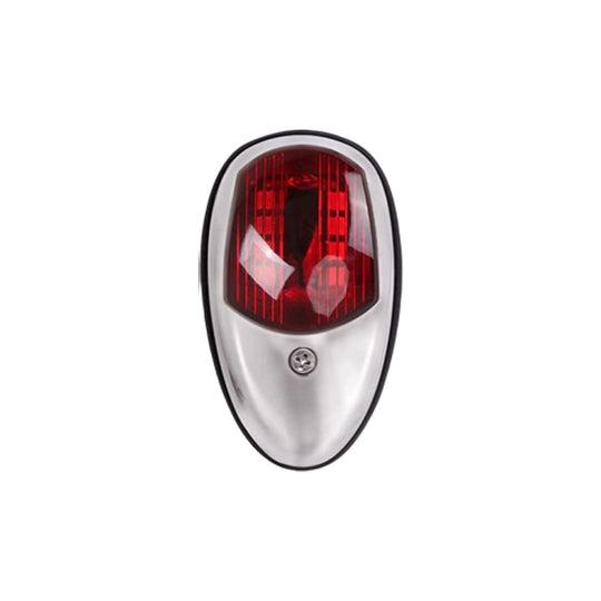 Marine Navigation Warning Light Signal LED Yacht Light, Color: Silver Shell Red