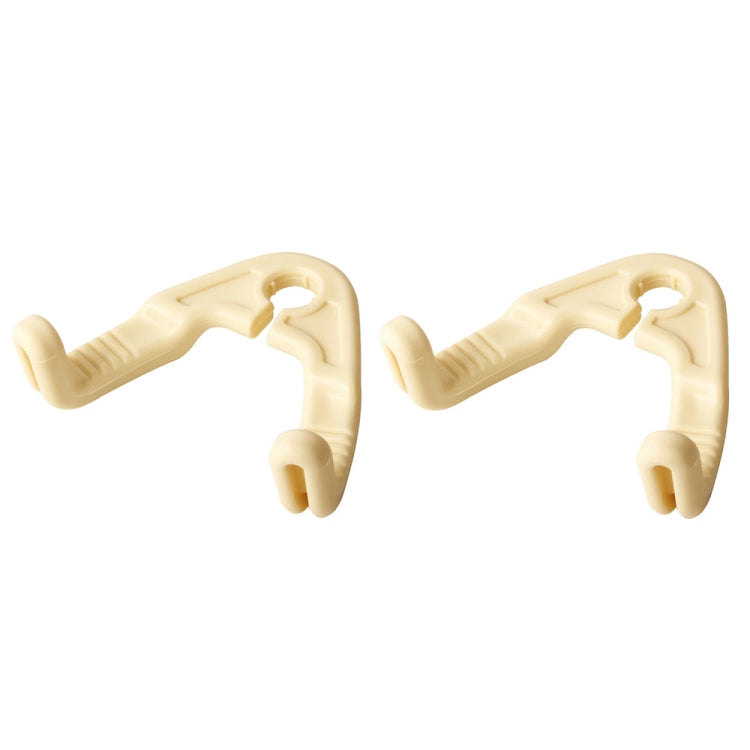 1pair Hidden Car Headrest Storage Hooks Car Seat Hook(Beige) by buy2fix