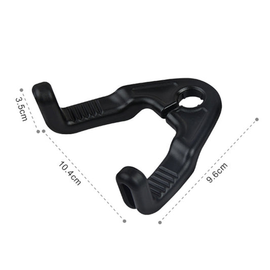 1pair Hidden Car Headrest Storage Hooks Car Seat Hook(Black) by buy2fix