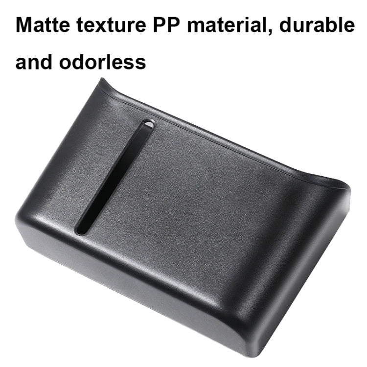 Multifunctional Car Seat Back Storage Box Rear Seat Tissue and Beverage Rack(Black) by buy2fix