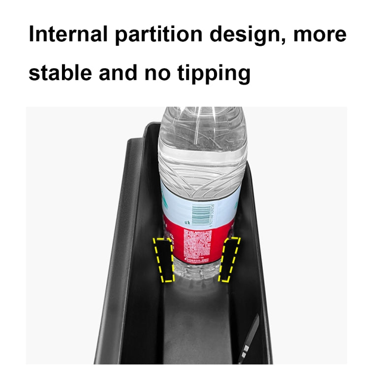 Multifunctional Car Seat Back Storage Box Rear Seat Tissue and Beverage Rack(Black) by buy2fix