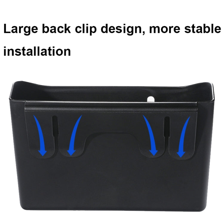 Multifunctional Car Seat Back Storage Box Rear Seat Tissue and Beverage Rack(Black) by buy2fix