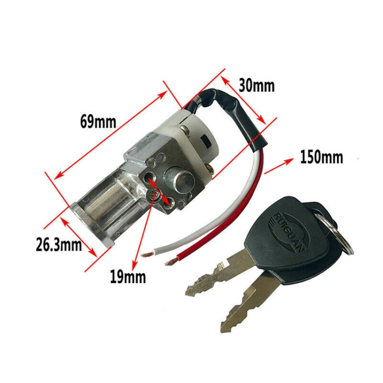For Silverfish/Qianhe Electric Vicycle Lithium Battery Box Lock(LHMO170) by buy2fix