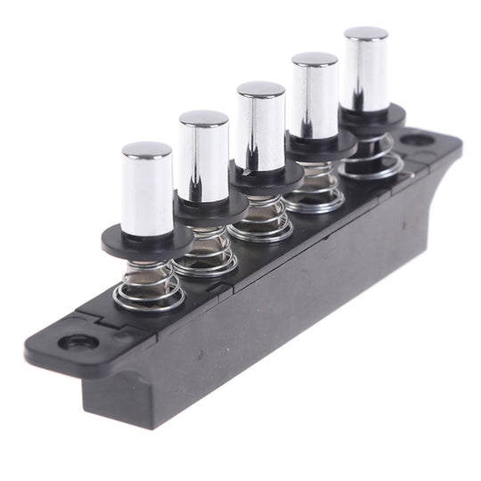Five-position Plug-in Button Switch Range Hood Piano-key Switch(Silver)