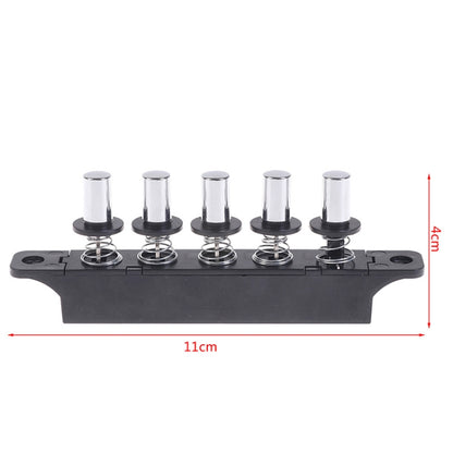 Five-position Plug-in Button Switch Range Hood Piano-key Switch(Silver) by buy2fix