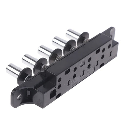 Five-position Plug-in Button Switch Range Hood Piano-key Switch(Silver) by buy2fix