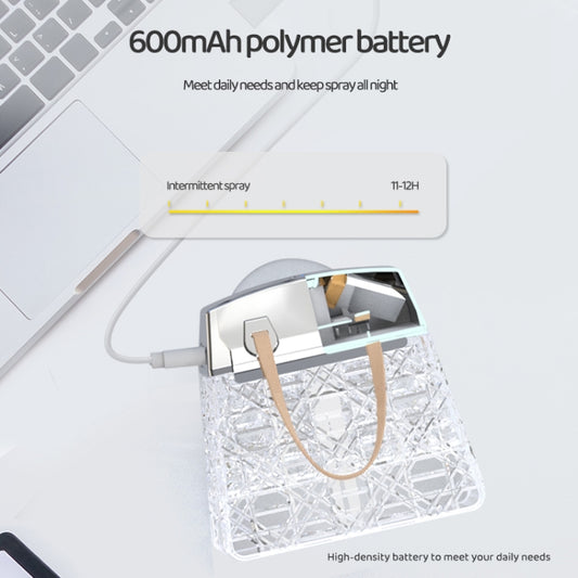 Desktop Small Crystal Bag Humidifier Aroma Ambient Lighting, Color: White Rechargeabl - Air Purifiers & Accessories by buy2fix | Online Shopping UK | buy2fix