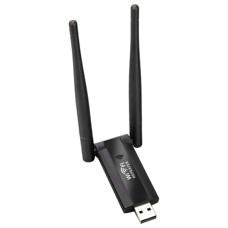 USB Powered WiFi Signal Amplifier Through Wall Wireless Router Extension(Black) by buy2fix