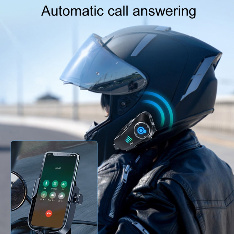 KUQIBAO Q28 Motorcycle Riding Helmet Bluetooth-compatible Headset Recorder(Soft Microphone) - Motorcycle Walkie Talkie by KUQIBAO | Online Shopping UK | buy2fix