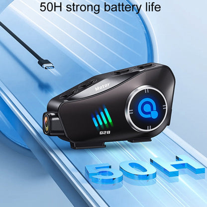 KUQIBAO Q28 Motorcycle Riding Helmet Bluetooth-compatible Headset Recorder(2 In 1 Microphone) - Motorcycle Walkie Talkie by KUQIBAO | Online Shopping UK | buy2fix