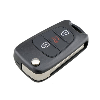 For Hyundai / Kia 3-Button Folding Car Key Shell(Horn Key) by buy2fix
