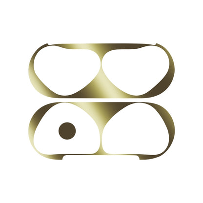 For Apple AirPods 4 Metal Sticker Case(Gold) - Protective Sticker by buy2fix | Online Shopping UK | buy2fix