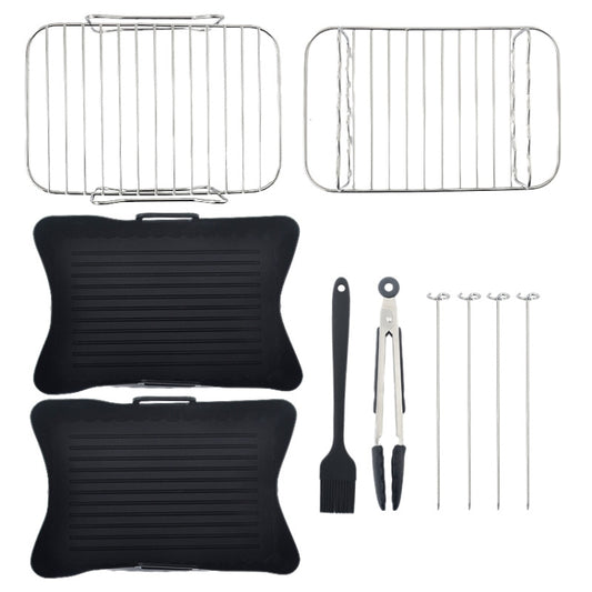 10pcs /Set Air Fryer Baking Accessories Set Kitchen Oven Accessories - Cooktop Parts by buy2fix | Online Shopping UK | buy2fix