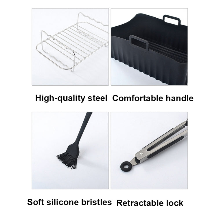 10pcs /Set Air Fryer Baking Accessories Set Kitchen Oven Accessories - Cooktop Parts by buy2fix | Online Shopping UK | buy2fix