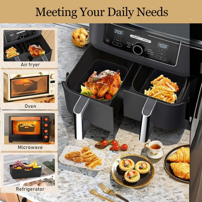 10pcs /Set Air Fryer Baking Accessories Set Kitchen Oven Accessories - Cooktop Parts by buy2fix | Online Shopping UK | buy2fix