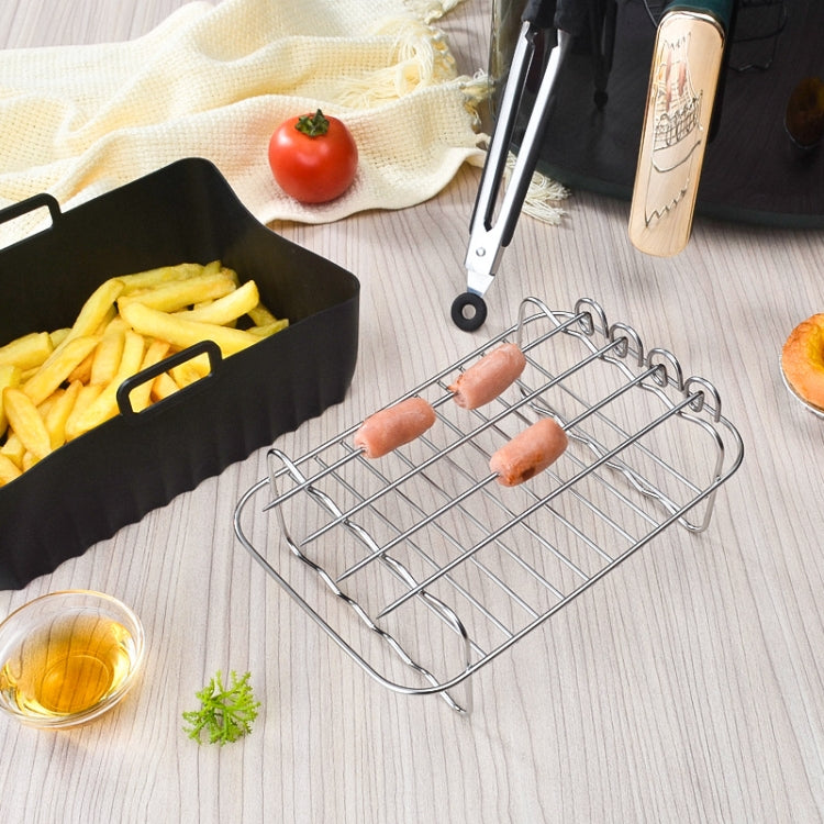 10pcs /Set Air Fryer Baking Accessories Set Kitchen Oven Accessories - Cooktop Parts by buy2fix | Online Shopping UK | buy2fix