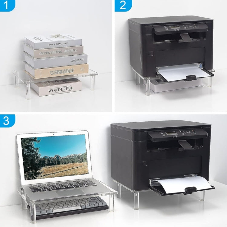YX136 Desktop Acrylic Laptop / Printer Raised Stand by buy2fix