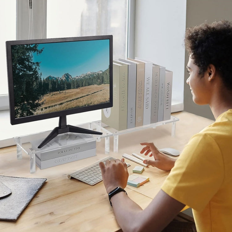 YX136 Desktop Acrylic Laptop / Printer Raised Stand by buy2fix