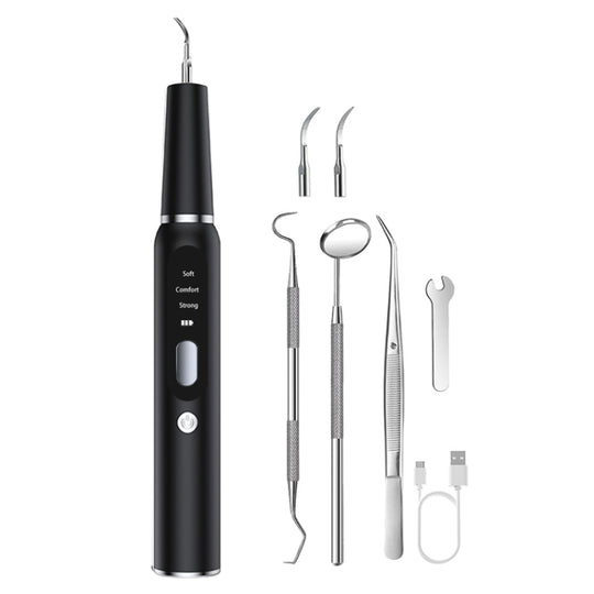 Pet Ultrasonic Teeth Cleaner Dog Electric Teeth Cleaning Tool Home Dentistry Tartar Remover(Black)